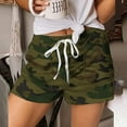 thumbnail image 2 of WTXUE Camo Shorts Women, Workout Shorts Elastic Waist Pockets Womens Drawstring Comfy Camo-Shorts Casual Pants, Beach Shorts, 2-Green, 2 of 3