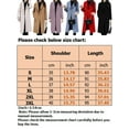 thumbnail image 2 of Frontwalk Women Coat Long Sleeve Outwear Single-breasted Jacket Outdoor Warm Trench Coats Plain Overcoat Black 3XL, 2 of 3