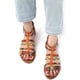 thumbnail image 3 of Sandalias planas para mujer, sandalias de verano, sandalias de vestir de gladiador, pantuflas de tobillo, correas tejidas, chancletas, tanga, zapatos de playa bohemios Adepaton WMZL-1678-4, 3 of 7