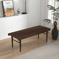 thumbnail image 4 of 47.2" Mid-Century Modern Walnut Bench​ – Organic Warmth Meets Timeless Design, 4 of 19