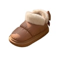 thumbnail image 2 of Bnwani Boots for Women,Winter Boots,Non-slip,Slip-on,Warm,Round Toe,Khaki,38(US:6.5-7), 2 of 7