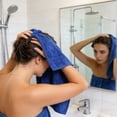 thumbnail image 3 of Toalla de baño de microfibra, toalla de ducha, absorbente, de secado rápido, suave, de fibra superfina, toalla corporal lavable y ligera para uso en el hogar, baño y spa., 3 of 7