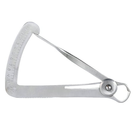 - Stainless Steel Dental Gauge Caliper Dental Metal Wax Thickness Measurement Ruler Tool for Dental Lab