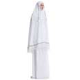 thumbnail image 6 of Pounoo Islamic Clothing Batwing Sleeve Hooded Maxi Length Loose Fit Lightweight Abayas Modest Prayer Garment Outfit Gift, 6 of 8