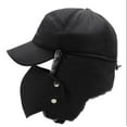 thumbnail image 3 of Men'S Winter Aviator Hat Trapper Hat Windproof Warm Winter Hat With Ear Flaps Men Baseball Cap Peaked Cap, 3 of 6