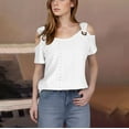 thumbnail image 2 of Womens Blouses And Tops Dressy Slim Fit Graphic Tees Womens Tops Dressy Casual V Neck Semi Formal Shirts Yellow, 2 of 6