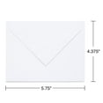 thumbnail image 3 of HITOUCH BUSINESS SERVICES Gummed Invitation Envelopes 5 3/4" x 4 3/8" White 250/Box 266767N, 3 of 4