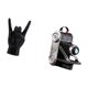 thumbnail image 5 of Escultura de cámara con gesto de mano de roca, estatua creativa de , adorno de resina, artesanía única con señal de mano, accesorio decorativo par, 5 of 8