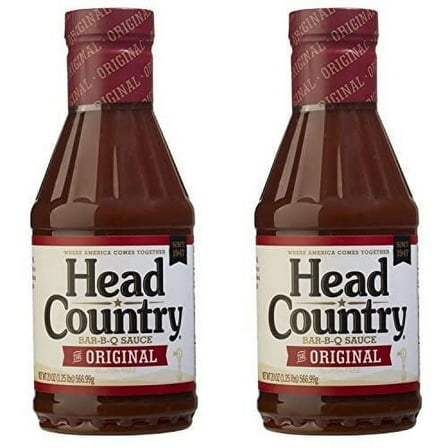 Head Country Bar-B-Q Sauce, Original Flavor, 20 oz (Pack of 2)