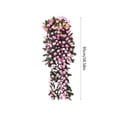 thumbnail image 3 of Glicina Artificial Flores Colgantes Enredaderas de Seda para Arco de Boda Pared Jardín Cerca Decoración Interior Exterior, Rojo, 95cm, 3 of 6