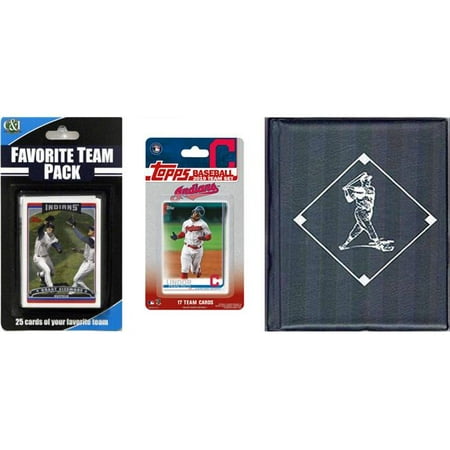 C&I Collectables 2019INDIANSTSC MLB Cleveland Indians Licensed 2019 Topps Team Set & Favorite Player Trading Cards Plus Storage (Best Indian Football Player 2019)