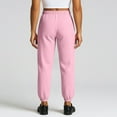 thumbnail image 6 of Fleece Active Tech Joggers for Men, Mens Sweatpants with Zipper Pockets Pink L, 6 of 8