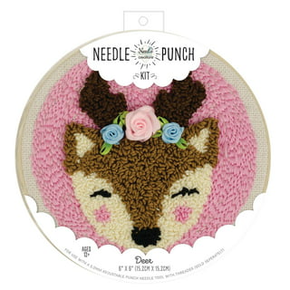 RELAX DREAM 16pcs Punch Needle Embroidery Kits Wooden Handle