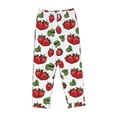 thumbnail image 4 of Daiia Hand Drawn Strawberry Women's Sleep Pant with Pockets and Drawstring,Pajama Pants-Medium, 4 of 9