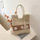 thumbnail image 3 of Bolso Paja Retro Mujeres Daisy Tejido Playa Hombro Femenino (beige), 3 of 9