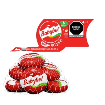 Queso madurado Babybel mini original 6 pzas de 20 g c/u