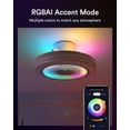 thumbnail image 4 of Ventilador de Techo Lumary Inteligente WiFi y Bluetooth de 18 pulgadas con Luz RGBAI, 4 of 8