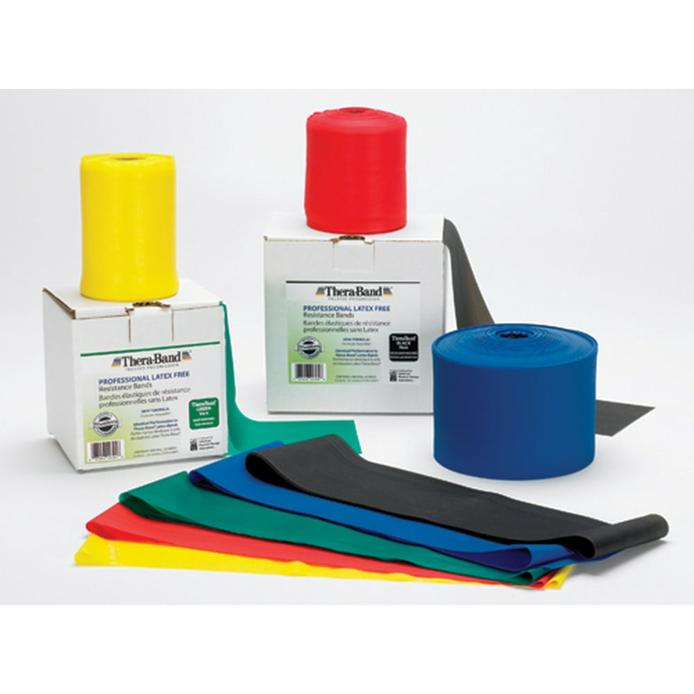 TheraBand Professional NonLatex Resistance Bands, 25 Yard Roll