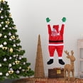 thumbnail image 5 of Trajes de ropa de Papá Noel trepadores grandes, colgante para árbol de Navidad, decoración del hogar, 5 of 5