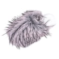 thumbnail image 2 of Lolmot Cozy Faux Fur Womens Slippers Fashion Closed Toe Slip On Fluffy Sandals Warm Plush Slide Shoes Indoor Outdoor, 2 of 9