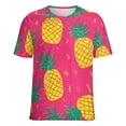 thumbnail image 5 of Lunarable Pineapple T Shirts Basic T-Shirt Short Sleeve Ladies Tee Shirt Summer Graphic Clothing, 5 of 6