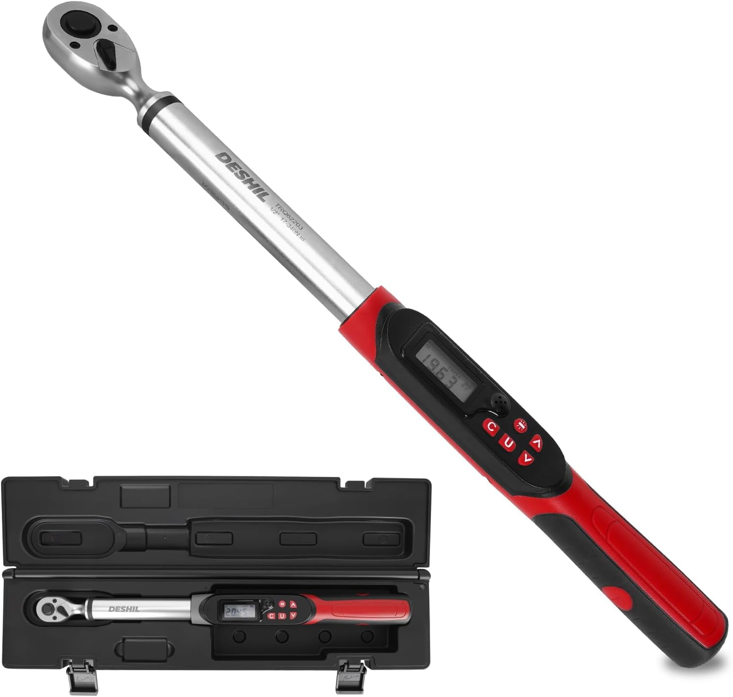Durofix RM601-34 Digital Torque Wrench Combo Kit - 3/8" & 1/2" Drive (5-150 Ft-lbs) With LED & Buzzer, Calibration Certificate - View #7