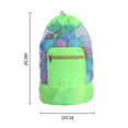 thumbnail image 2 of CHAO Bolsa de malla grande, almacenamiento de juguetes de playa, bolsa de malla plegable, mochila para natación, viajes en la playa, juguetes no incluidos, 2 of 4