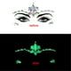 thumbnail image 2 of Gemas Luminosas Para Halloween, Tatuajes Temporales Con Pedrería Que Brillan En La Oscuridad, Gemas Adhesivas Para La Cara, 2 of 6