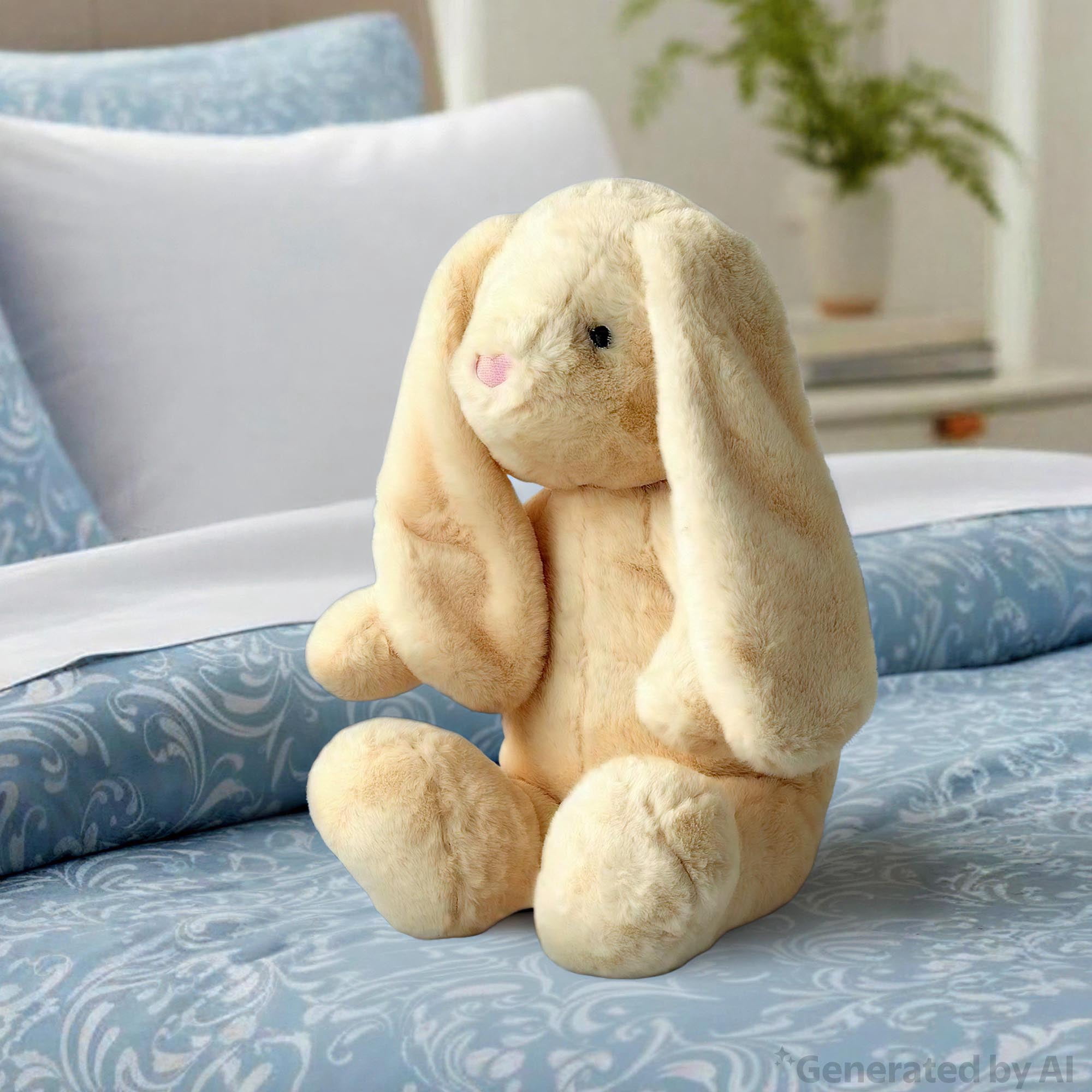 Large Bunny Plush, Tan, 22", Easter by Way To Celebrate