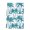 Teal, Seafoam, White, variant on Light Blue Palm Tree Kitchen Towels Set of 3, Coastal Trees Summer Tropical Botanical Absorbent Dish Towels for Kitchen, Microfiber Hand Towel, Quick Drying Tea Towel for Cleaning Dishcloths