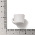 thumbnail image 3 of Opaque Resin Drink Pendants Coffee Cup Charms White Leaf 17x22x13.5mm Hole: 4.5x3mm, 3 of 3