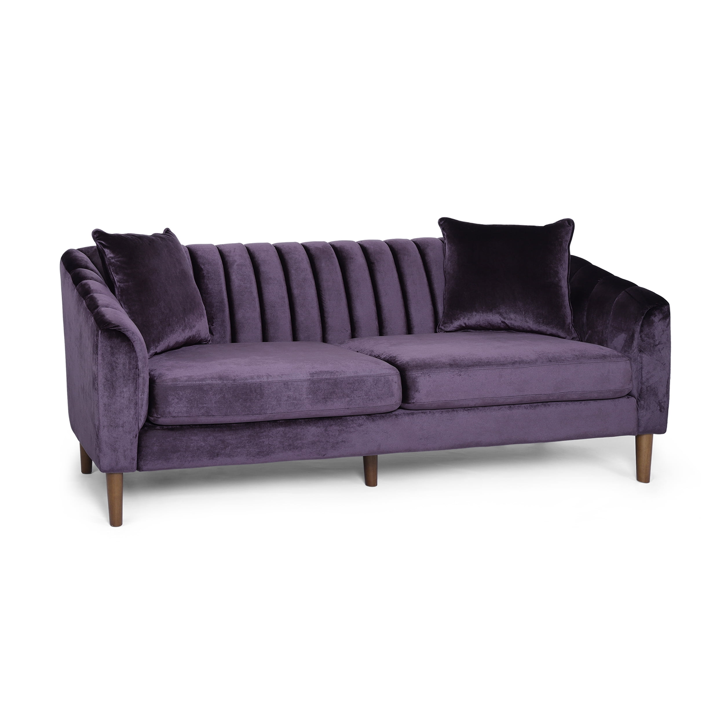 Jeannie Contemporary Velvet 3 Seater Sofa 