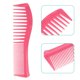 thumbnail image 3 of 2uds Pelo Peine Ancho Diente, Anti Estático, para Rizado Cabello, Oscuro Rosa, 3 of 7