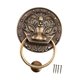 thumbnail image 5 of Aldaba de puerta decorativa con forma de cabeza de león, resistente, estilo retro 5 pulgadas, 5 of 9