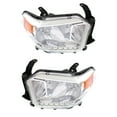 thumbnail image 3 of New Pair Of Headlights Compatible With Toyota Tundra Sr5 Crew Cab Pickup 2014 2015 2016 2017 By Part Numbers To2503219 To2502219 81110-0C091 81150-0C091, 3 of 3