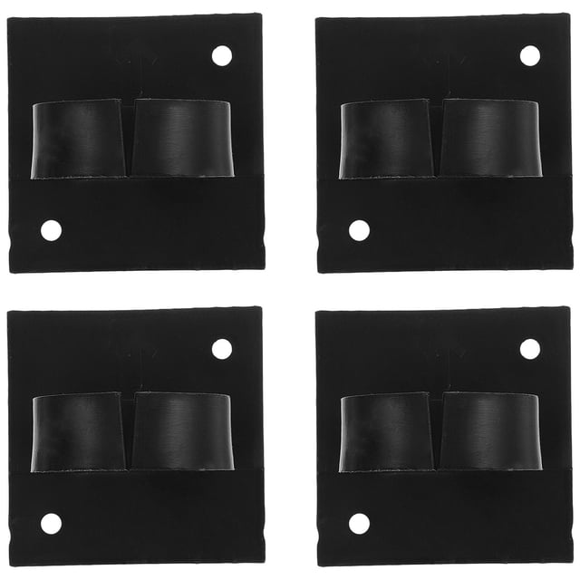 OUNONA 4Pcs Microphone Holder For Karaoke Machine Black Hard Plastic For Studio Use Professional Users