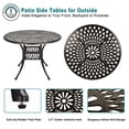 thumbnail image 3 of Magic Union 5-Piece Outdoor Furniture Dining Set, All-Weather Cast Aluminum Conversation Set with Umbrella Hole, 3 of 7