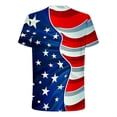 thumbnail image 5 of IROINNID Big and Tall T Shirts for Men, Imdenpence Day Lightweight Thin Basic Round Neck Printed Casual Blouses for Men, 5 of 5