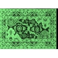 thumbnail image 1 of Ahgly Company Indoor Rectangle Oriental Emerald Green Industrial Area Rugs, 7' x 10', 1 of 4
