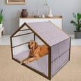 thumbnail image 2 of Traditional Pet House, Classic Ottoman Moroccan Old Fashioned Turkish Mosaic Tiles Ceramic Art, Outdoor & Indoor Portable Dog Kennel with Pillow and Cover, 5 Sizes, Multicolor, by Ambesonne, 2 of 4