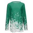 thumbnail image 2 of Tops de otoño para mujer, blusa holgada de manga larga con estampado Floral para el trabajo, 2 of 5