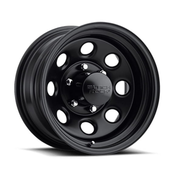 15x8 Black Rock 997B Soft 8 Matte Black Wheel 6x5.5 (-19mm)