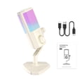 thumbnail image 1 of Microphone USB de Jeu pour PC, Condensateur USB RGB de Jeu avec Réduction de Bruit AI et Contrôle de gain pour Diffusion en Continu en Direct podcasting et Enregistrement Vocal, 1 of 7