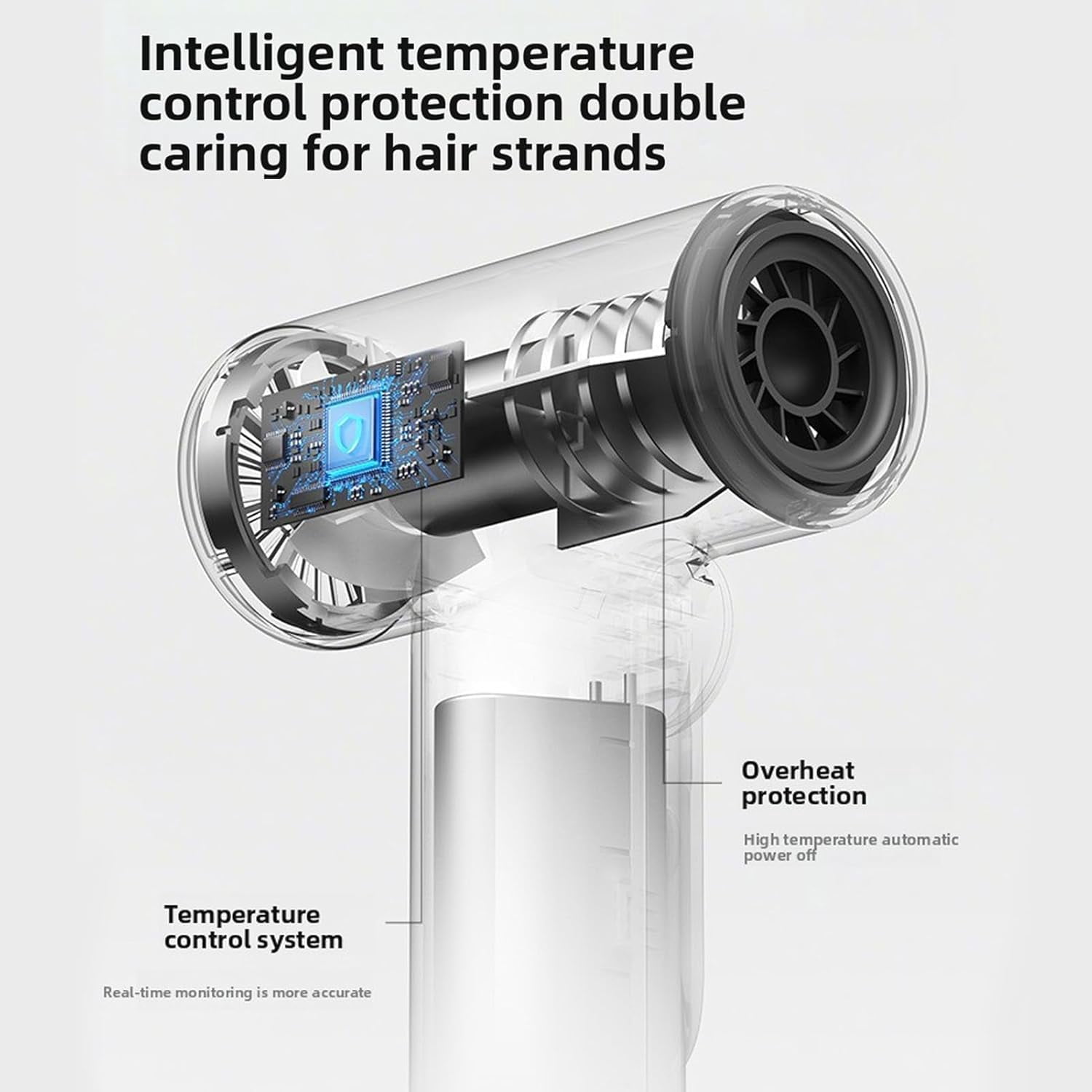 Cordless Hair Dryer, USB Rechargeable Hair Dryer, Battery Powered, 200W 15600mAh Portable Blow with USB Type C Charging, for Travel Camping Dorms
