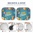 thumbnail image 6 of Naloa Happy Easter Print 2-Piece Windshield Sunshade,Foldable Car Front Window Sun Shades,for Most Sedans SUV Truck-Small, 6 of 6