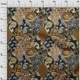thumbnail image 3 of oneOone Cotton Flex Brown Fabric Asian Paisley Sewing Craft Projects Fabric Prints By Yard 40 Inch Wide, 3 of 4