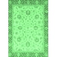 thumbnail image 1 of Ahgly Company Indoor Rectangle Oriental Emerald Green Traditional Area Rugs, 3' x 5', 1 of 4