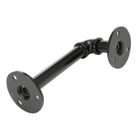 1 2 4pcs 16x6cm Industrial Pipe Wall Shelf Bracket Hardware Support Rustic Hanging Wall Mount Heavy Duty Farmhouse With Screw Black Walmart Canada