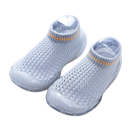 

Rovga Baby Boys Girl Shoes Sneakers Children Floor Socks Toddler Shoes Socks And Non Slip Soft Rubber Shoes Daily Feetwear 18-24 Months Grey