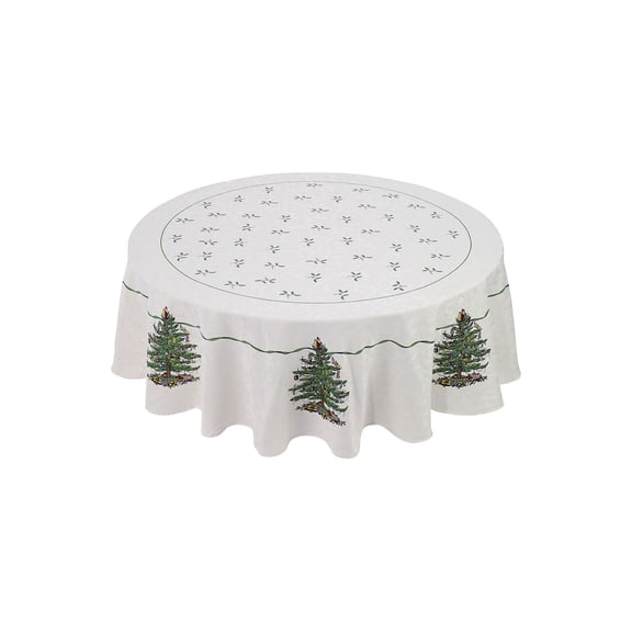 Spode Christmas Tree 70" Round Tablecloth